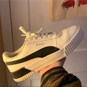 Puma Leather Platform Sneakers, Like New